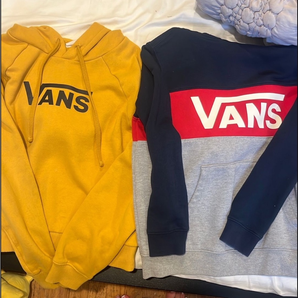 Vans Men's Mustard and Navy Sweaters